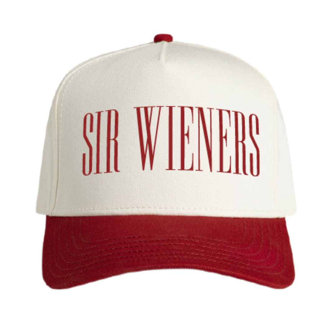 Sir Wieners Cream/Red 5-Panel Hat