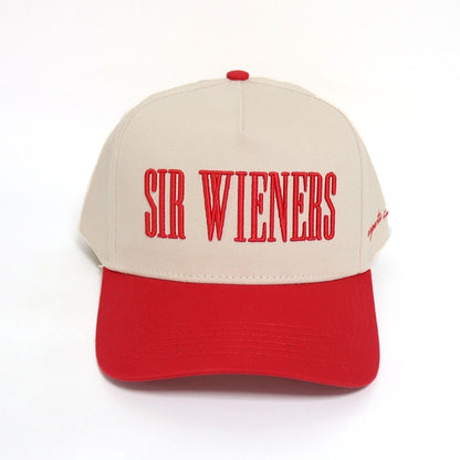Sir Wieners Cream/Red 5-Panel Hat