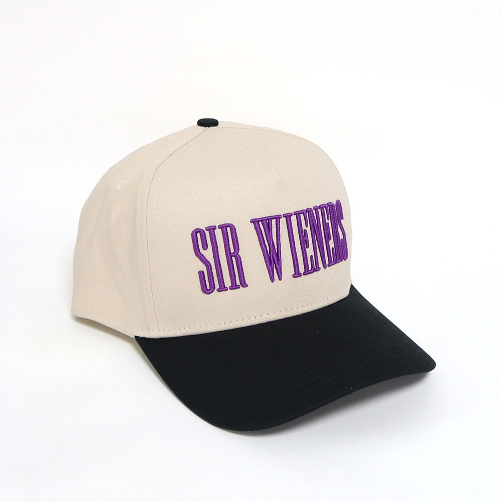Sir Wieners Black/Purple 5-Panel Hat