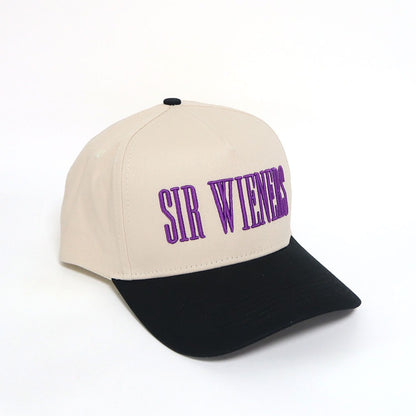 Sir Wieners Black/Purple 5-Panel Hat