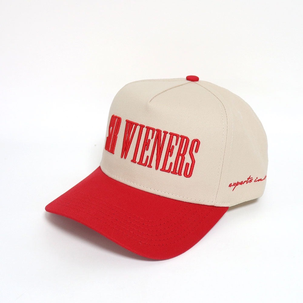 Sir Wieners Cream/Red 5-Panel Hat
