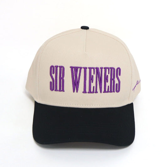 Sir Wieners Black/Purple 5-Panel Hat