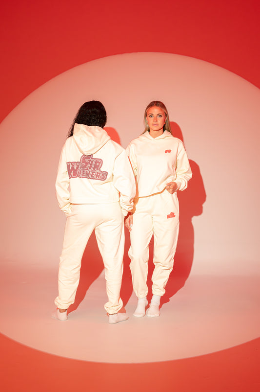 Oversize Graphic Crop Hoodie - Women