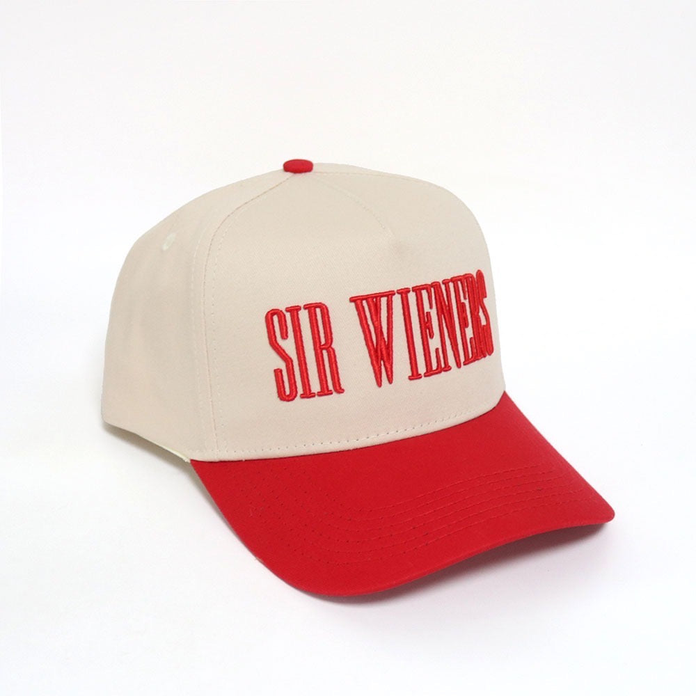 Sir Wieners Cream/Red 5-Panel Hat
